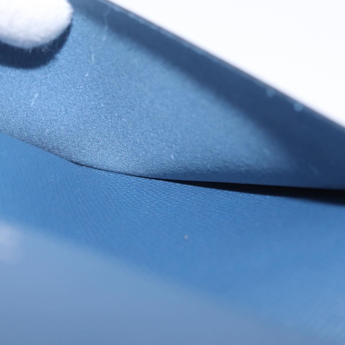 HERMES Agenda Vision Day Planner Cover Leather Blue Auth 206514M