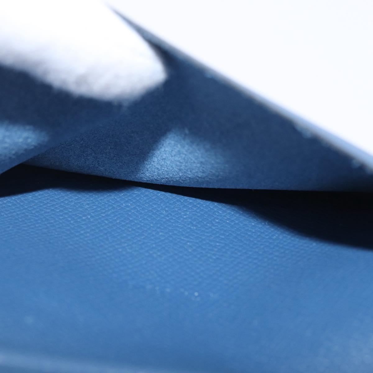 HERMES Agenda Vision Day Planner Cover Leather Blue Auth 206514M