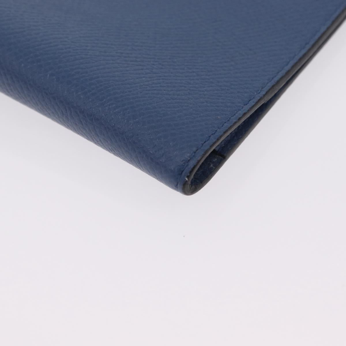 HERMES Agenda Vision Day Planner Cover Leather Blue Auth 206514M