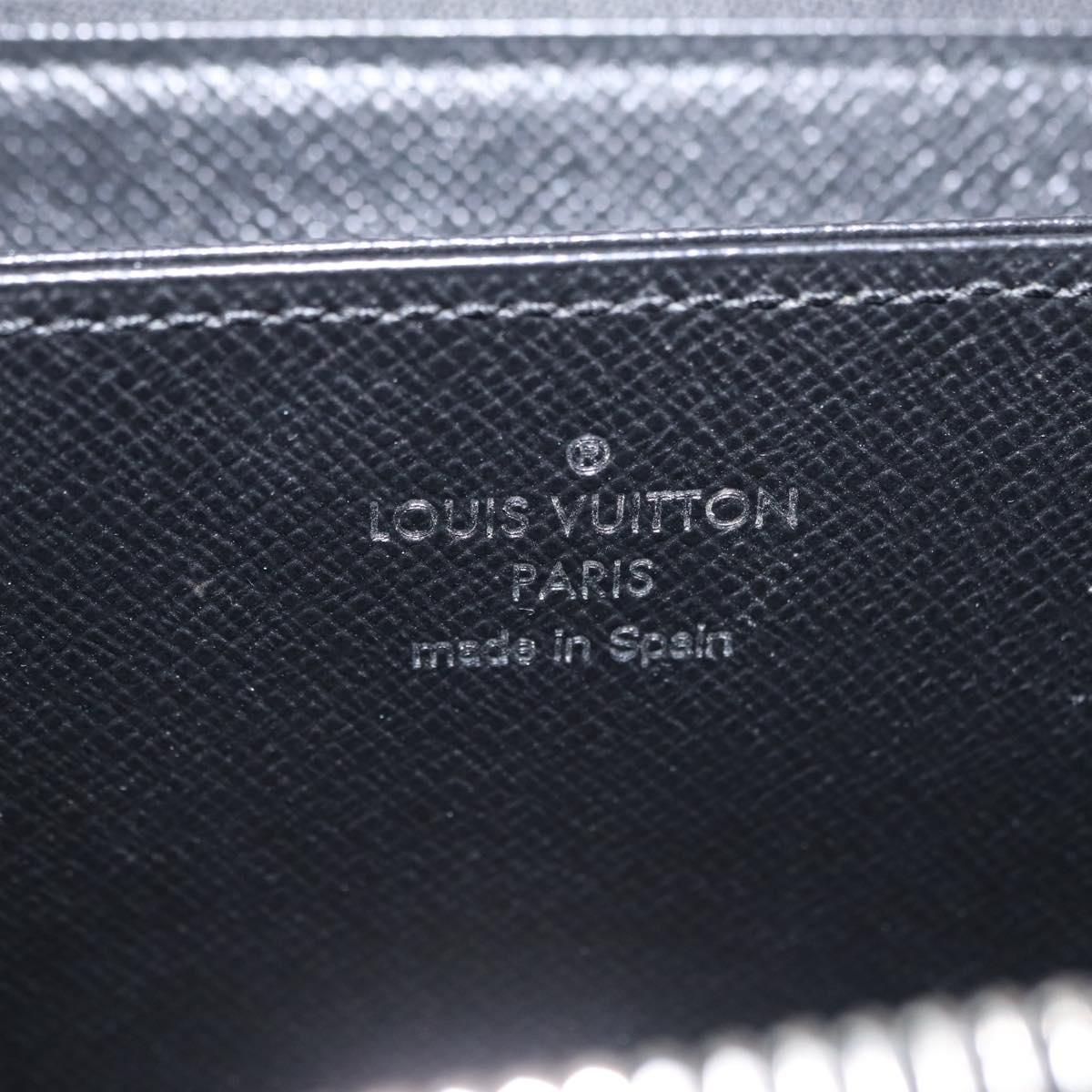 LOUIS VUITTON Epi Zippy Wallet Long Wallet Black M64838 LV Auth 206542A