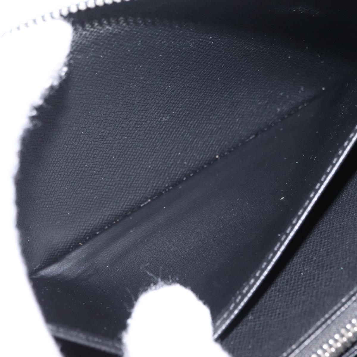 LOUIS VUITTON Epi Zippy Wallet Long Wallet Black M64838 LV Auth 206542A