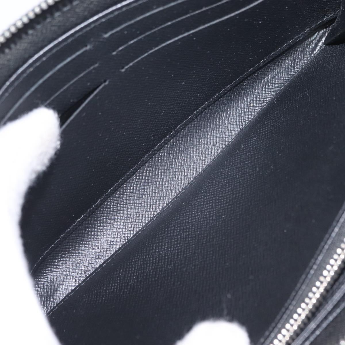 LOUIS VUITTON Epi Zippy Wallet Long Wallet Black M64838 LV Auth 206542A