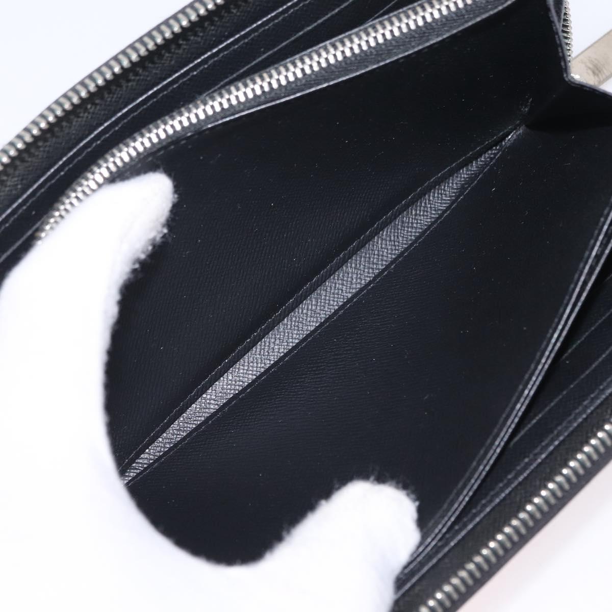 LOUIS VUITTON Epi Zippy Wallet Long Wallet Black M64838 LV Auth 206542A