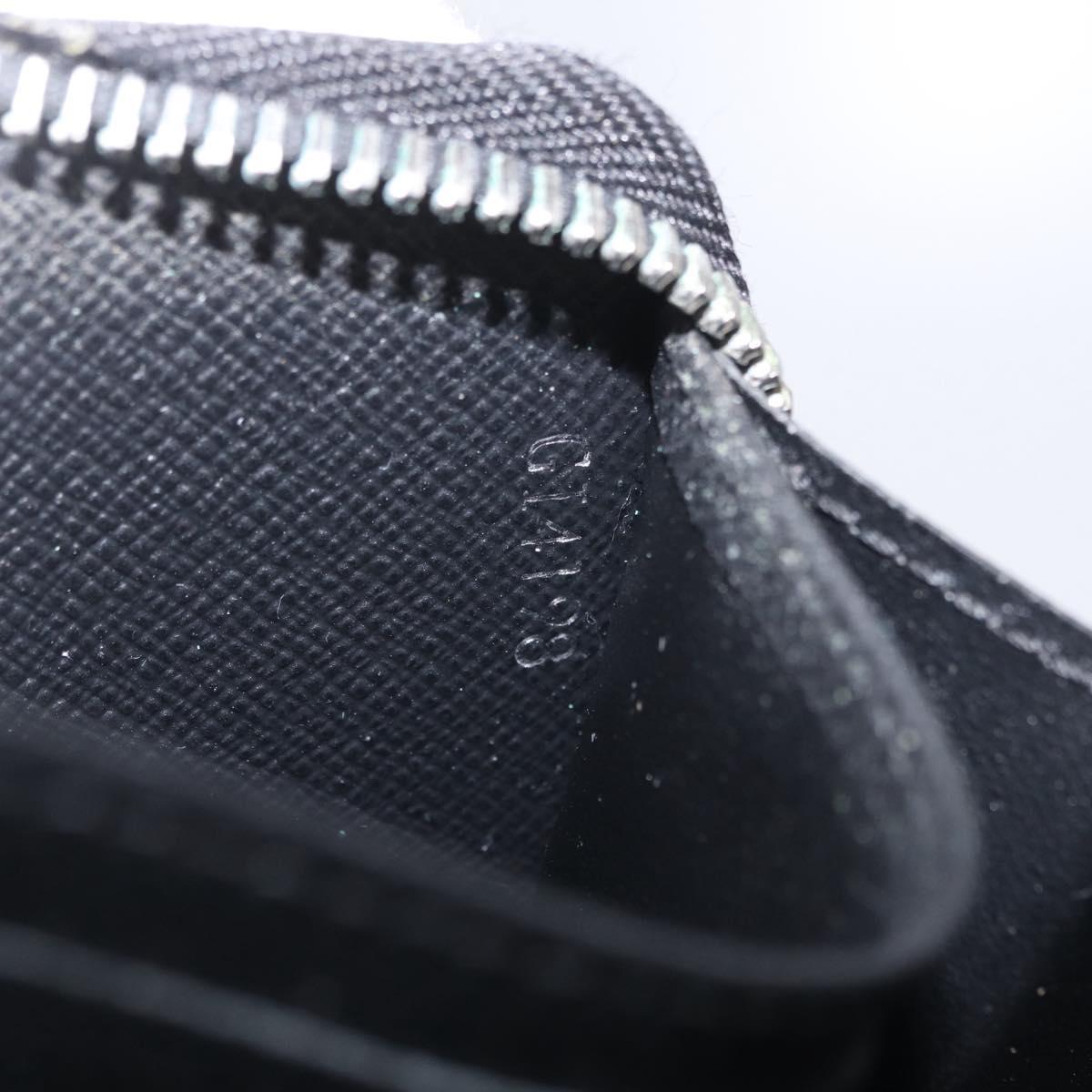 LOUIS VUITTON Epi Zippy Wallet Long Wallet Black M64838 LV Auth 206542A
