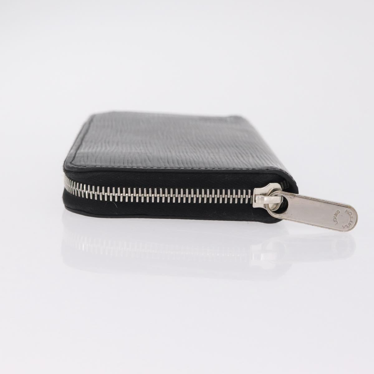 LOUIS VUITTON Epi Zippy Wallet Long Wallet Black M64838 LV Auth 206542A