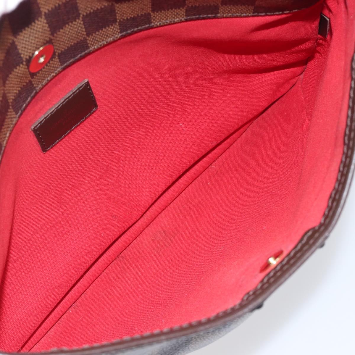 LOUIS VUITTON Damier Ebene Bloomsbury PM Shoulder Bag N42251 LV Auth 206550A