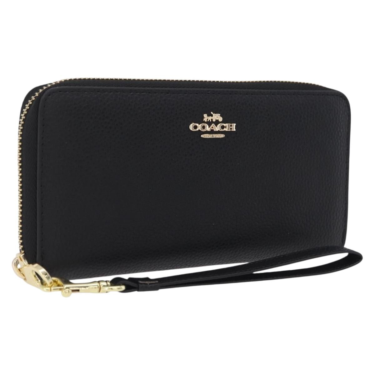 Coach Long Wallet Leather Auth 206558A