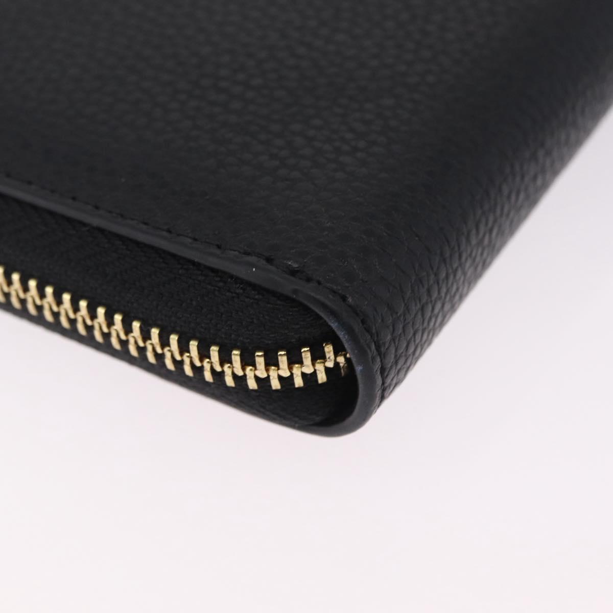 Coach Long Wallet Leather Auth 206558A