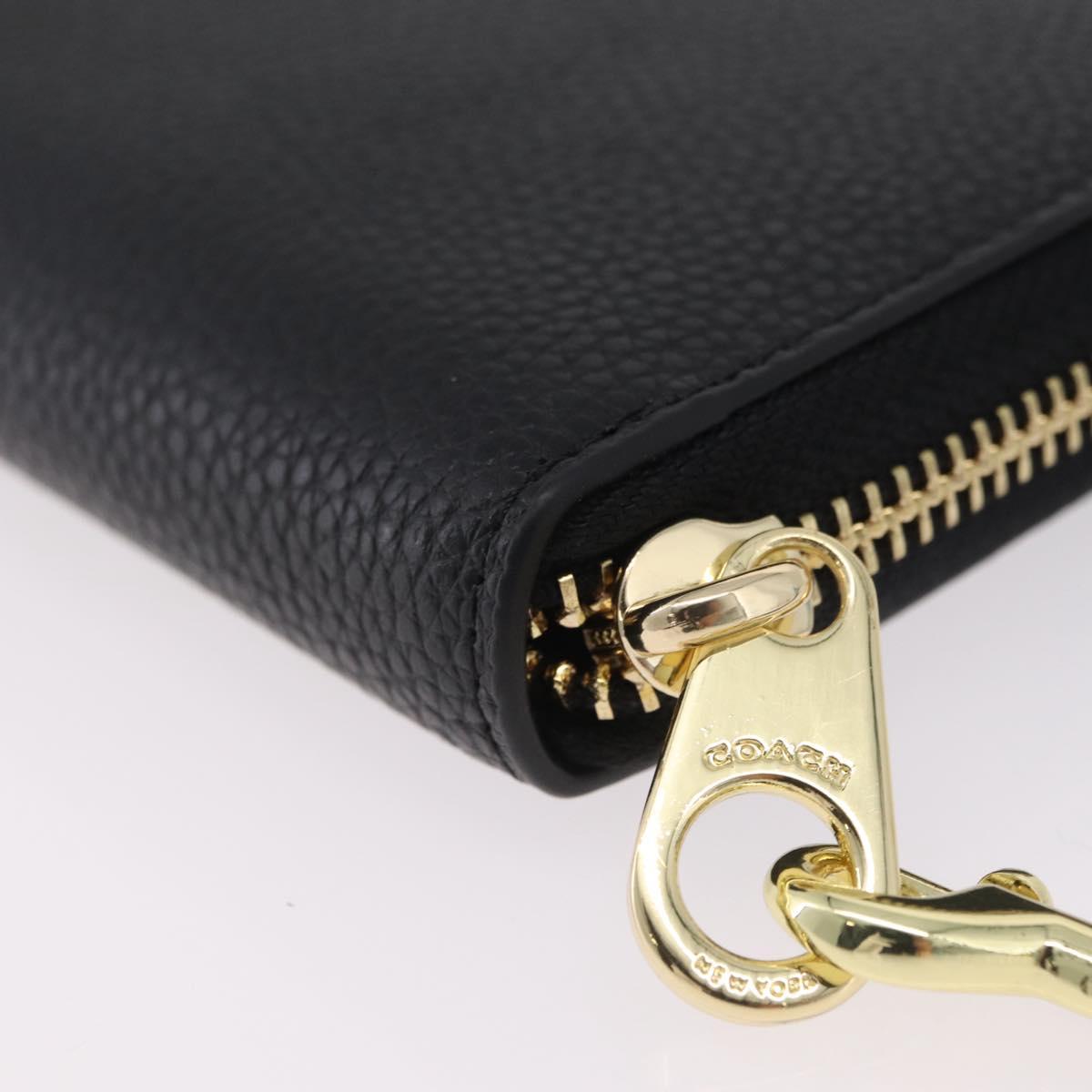 Coach Long Wallet Leather Auth 206558A