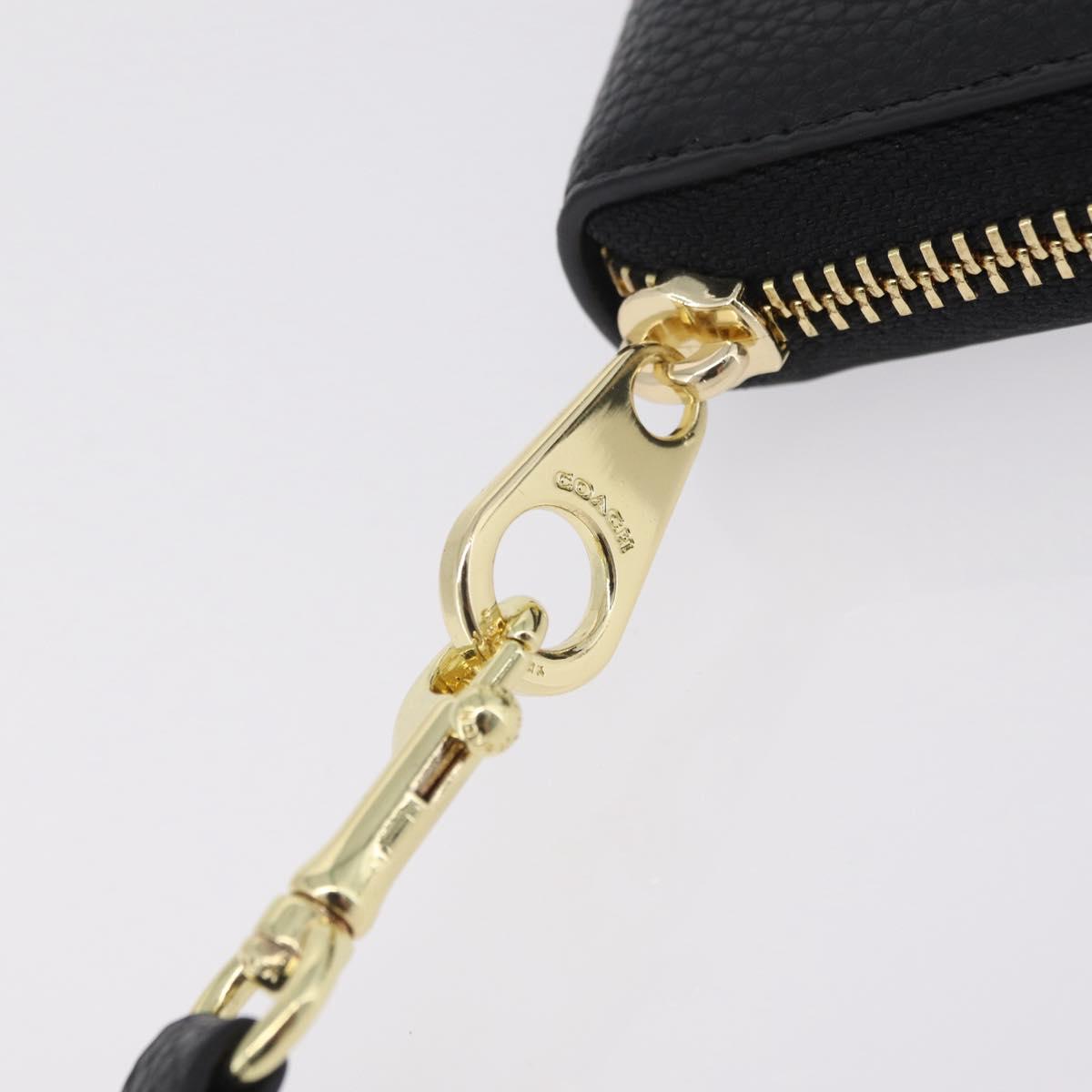 Coach Long Wallet Leather Auth 206558A