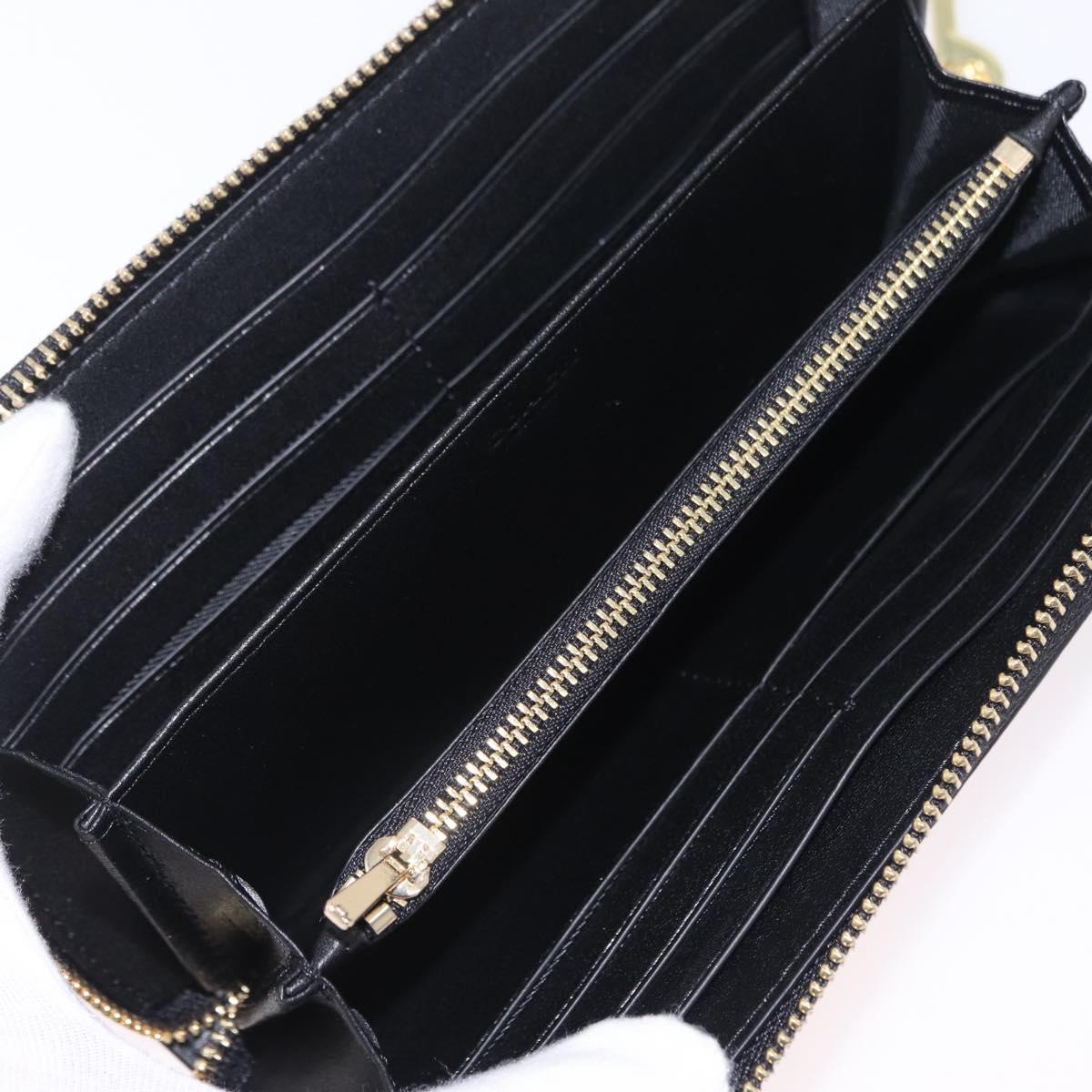 Coach Long Wallet Leather Auth 206558A