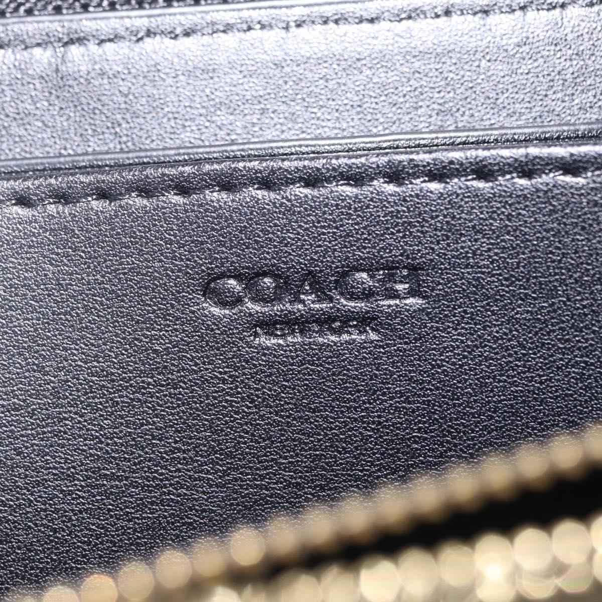 Coach Long Wallet Leather Auth 206558A