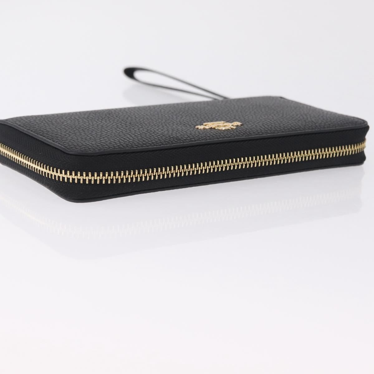 Coach Long Wallet Leather Auth 206558A