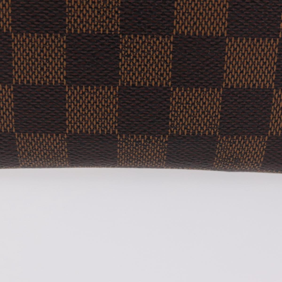 LOUIS VUITTON Damier Ebene Zippy Wallet Long Wallet N41661 LV Auth 206561
