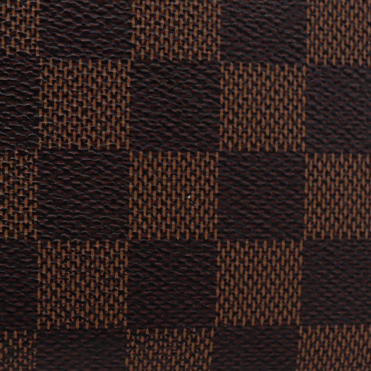 LOUIS VUITTON Damier Ebene Zippy Wallet Long Wallet N41661 LV Auth 206561