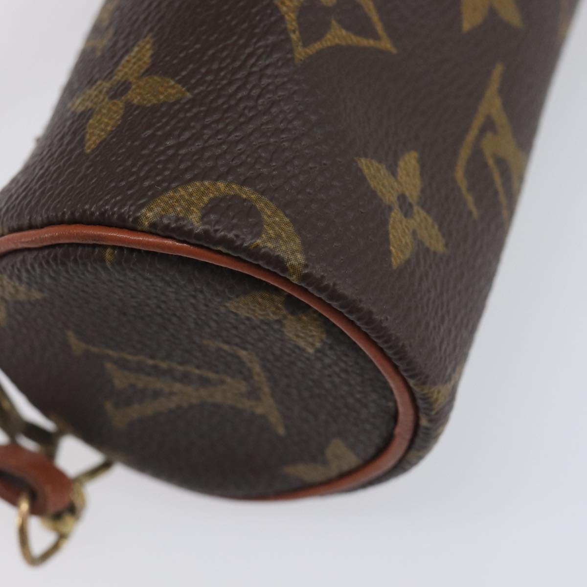 LOUIS VUITTON Monogram Papillon Pouch LV Auth 206562