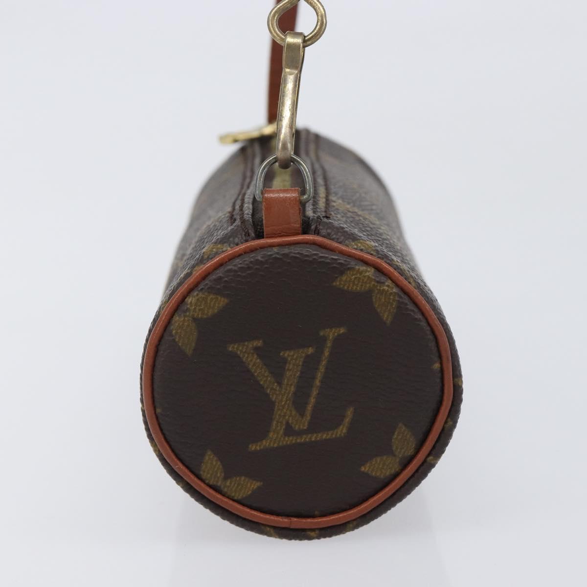 LOUIS VUITTON Monogram Papillon Pouch LV Auth 206562
