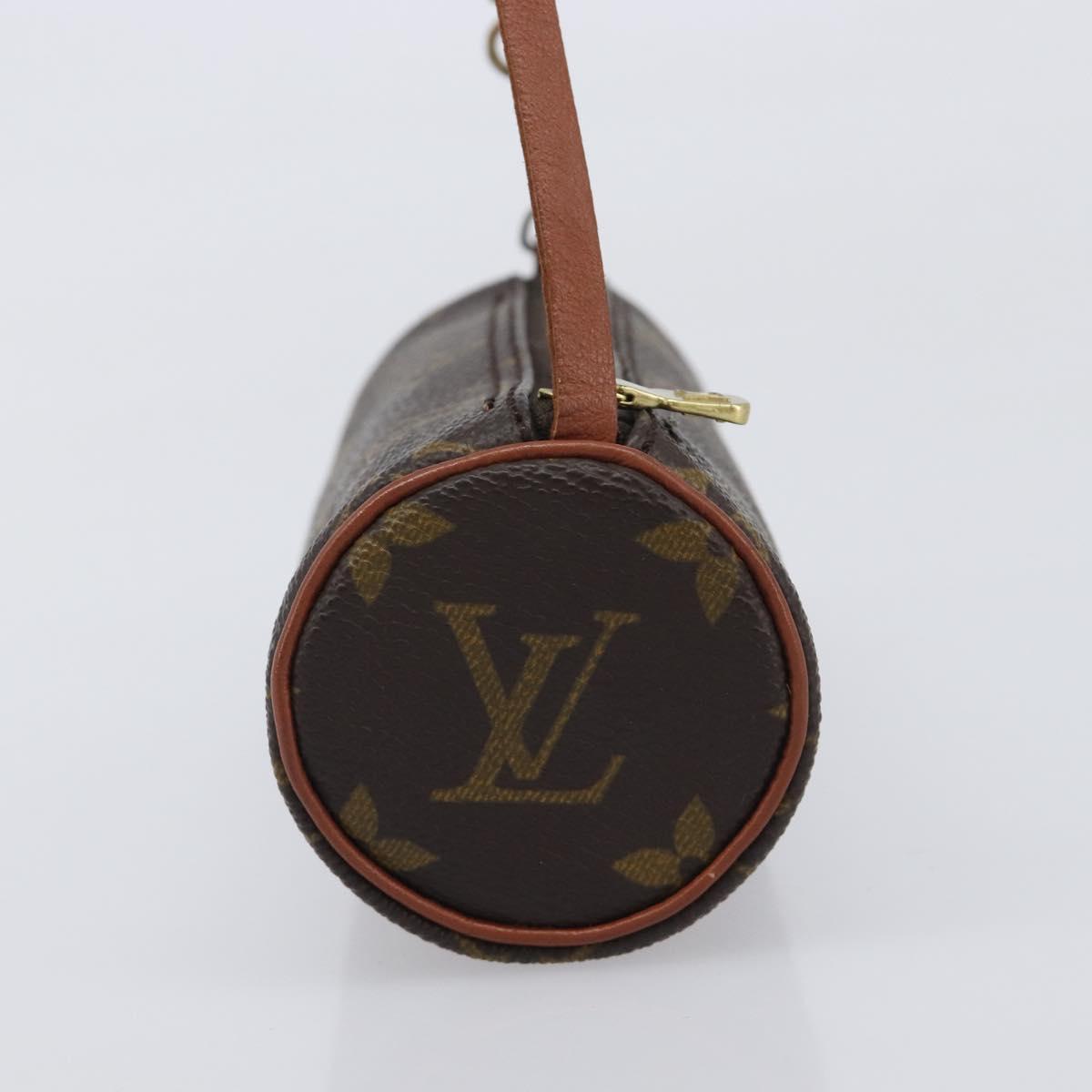 LOUIS VUITTON Monogram Papillon Pouch LV Auth 206562