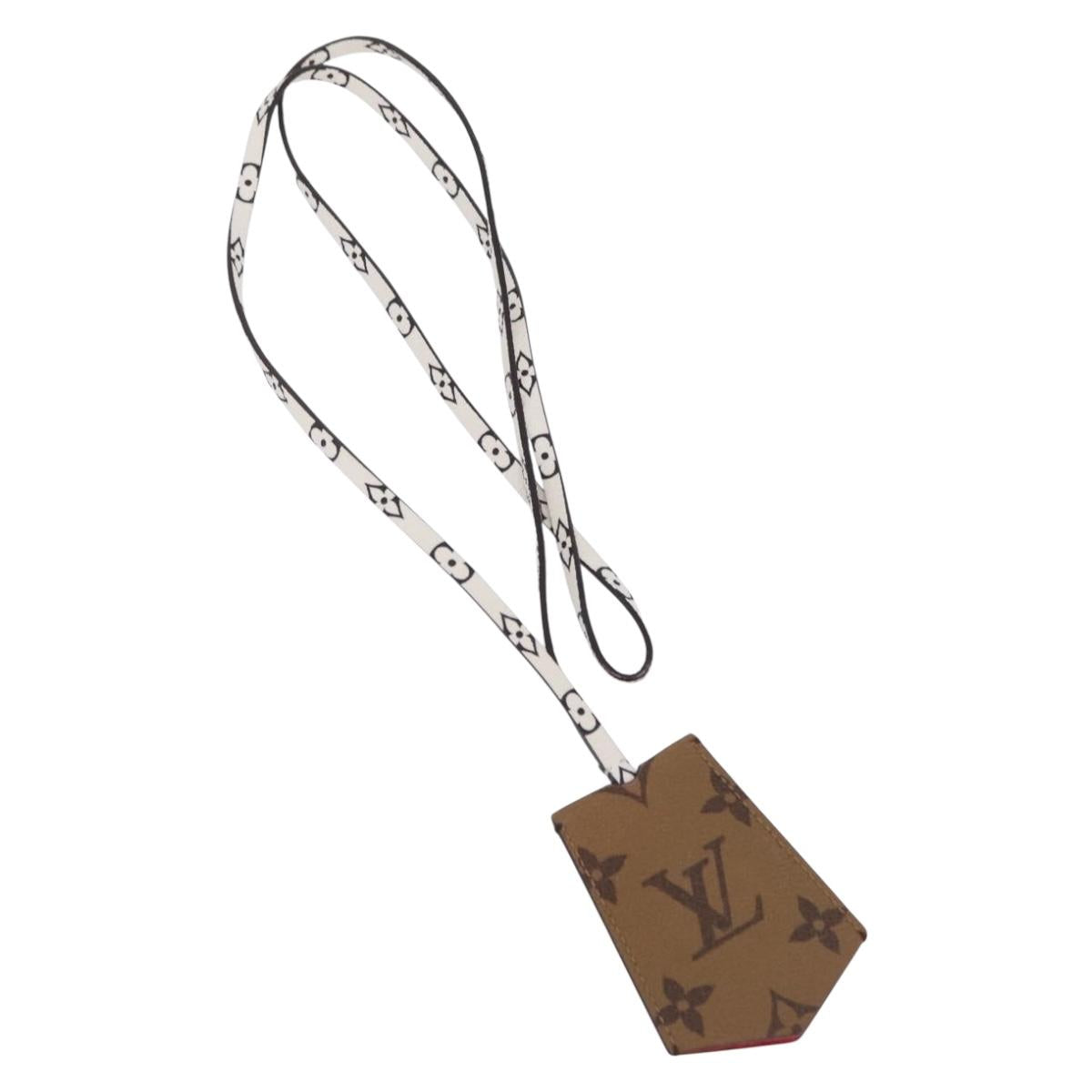 LOUIS VUITTON Monogram Cloche Kure Key Holder Brown White M67849 LV Auth 206565M