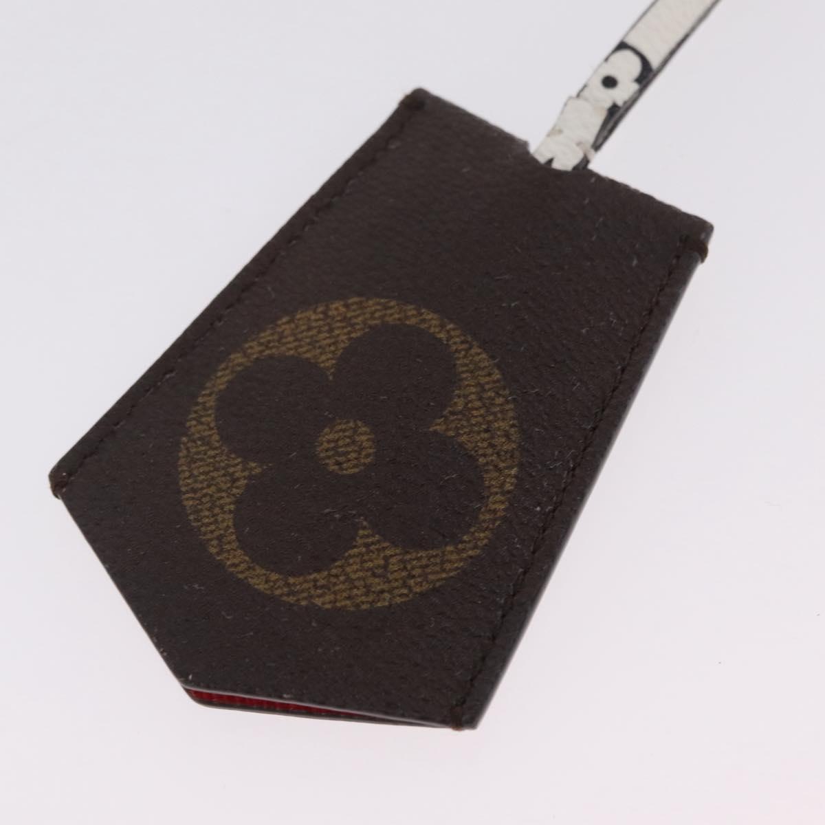 LOUIS VUITTON Monogram Cloche Kure Key Holder Brown White M67849 LV Auth 206565M