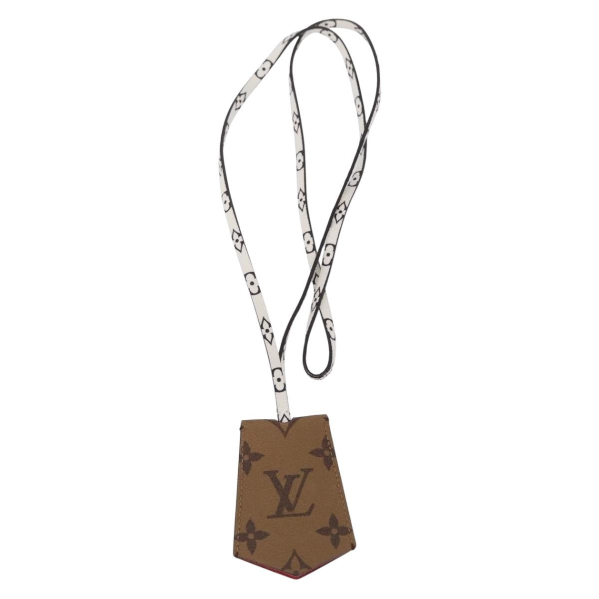 LOUIS VUITTON Monogram Cloche Kure Key Holder Brown White M67849 LV Auth 206565M