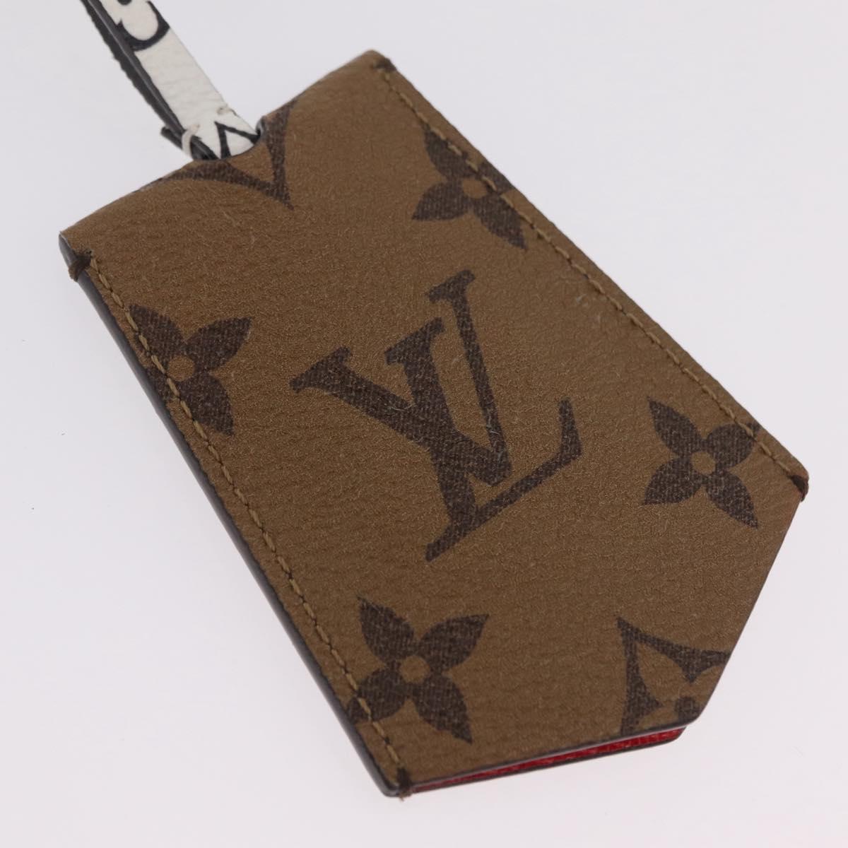 LOUIS VUITTON Monogram Cloche Kure Key Holder Brown White M67849 LV Auth 206565M