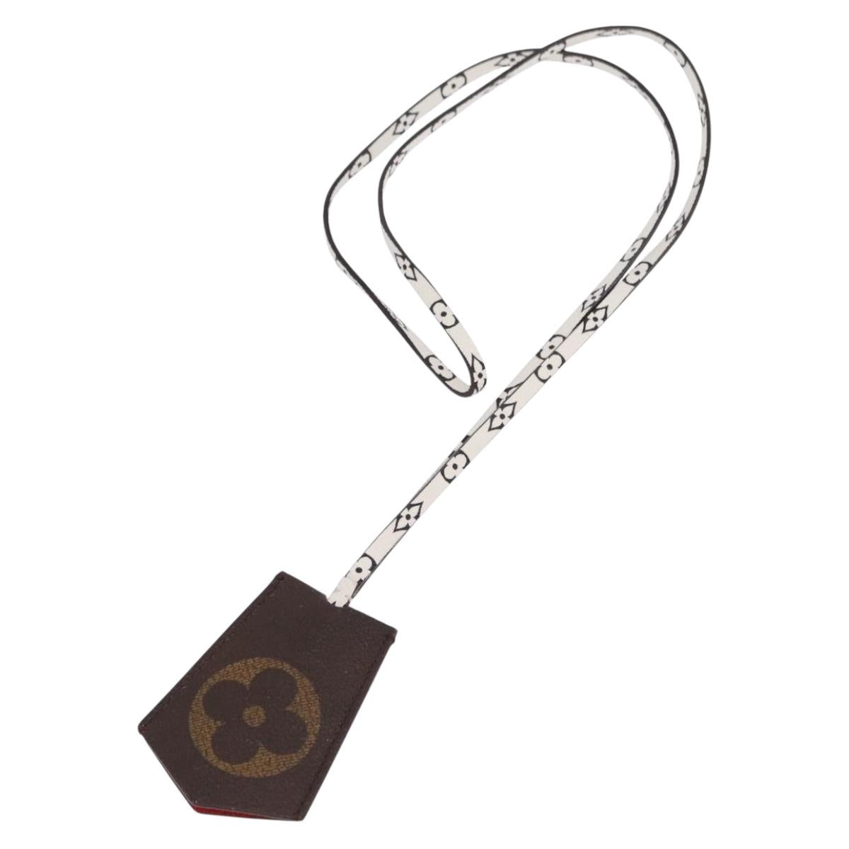 LOUIS VUITTON Monogram Cloche Kure Key Holder Brown White M67849 LV Auth 206565M