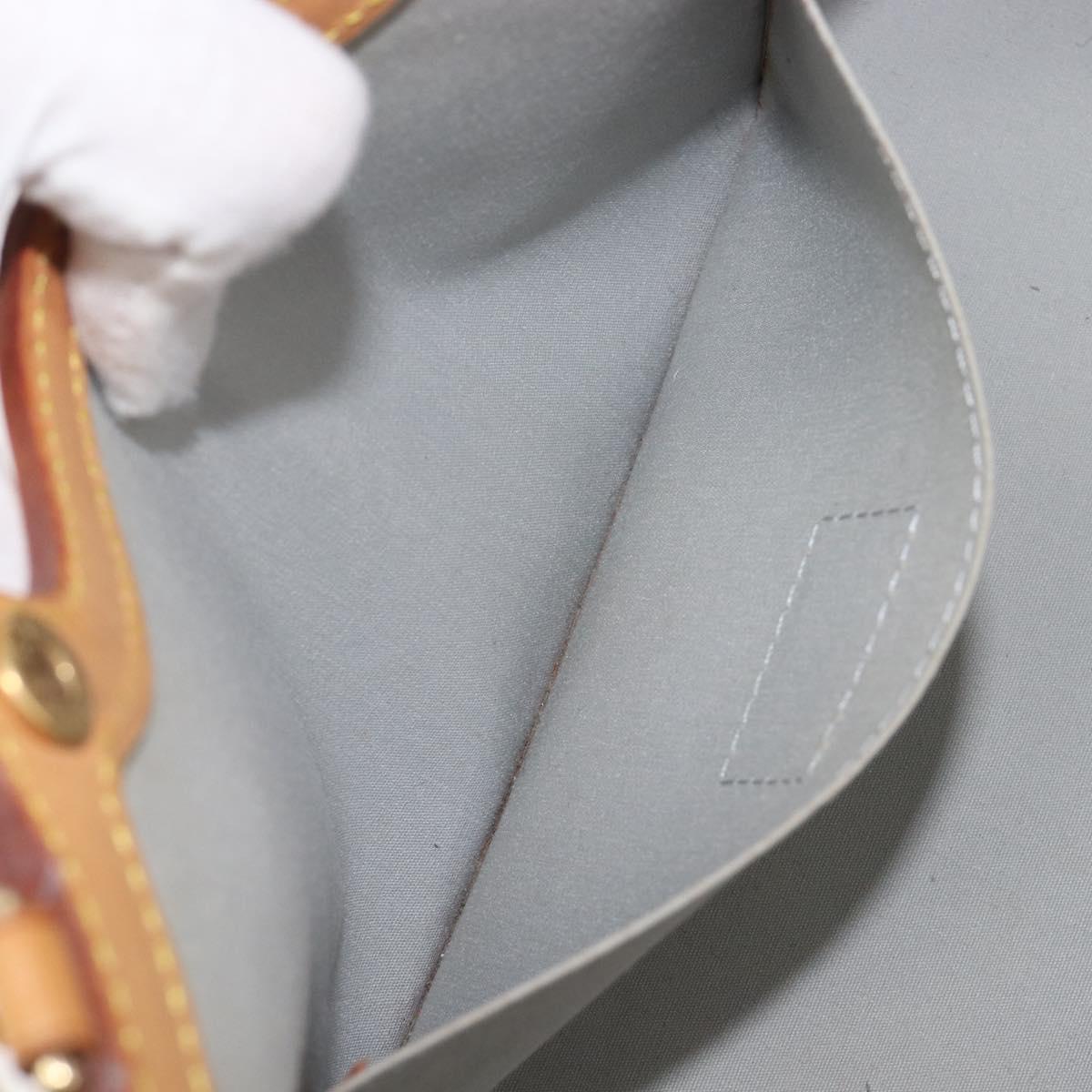 LOUIS VUITTON Monogram Vernis Roxbury Drive Hand Bag Perle M91374 LV Auth 206602