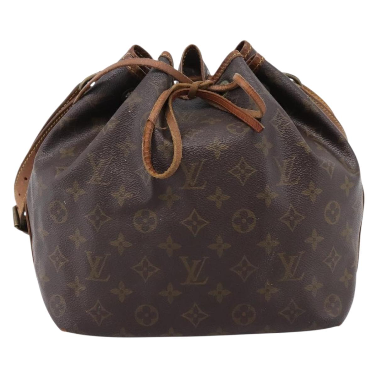 LOUIS VUITTON Monogram Petit Noe Shoulder Bag M42226 LV Auth 206621