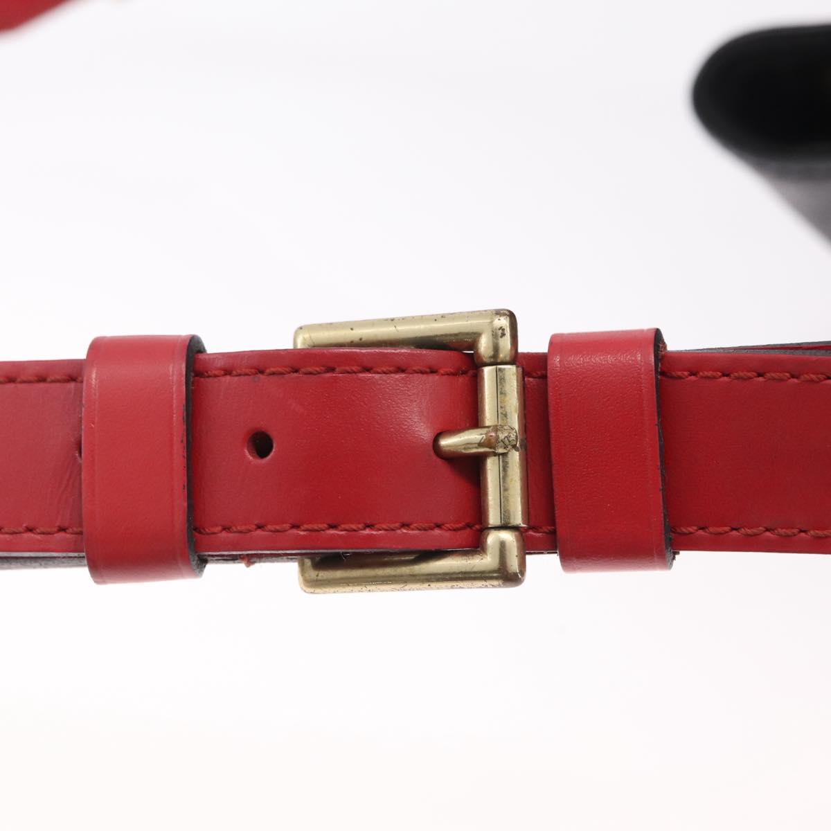 LOUIS VUITTON Epi Noe Shoulder Bag Black Red M44017 LV Auth 206624
