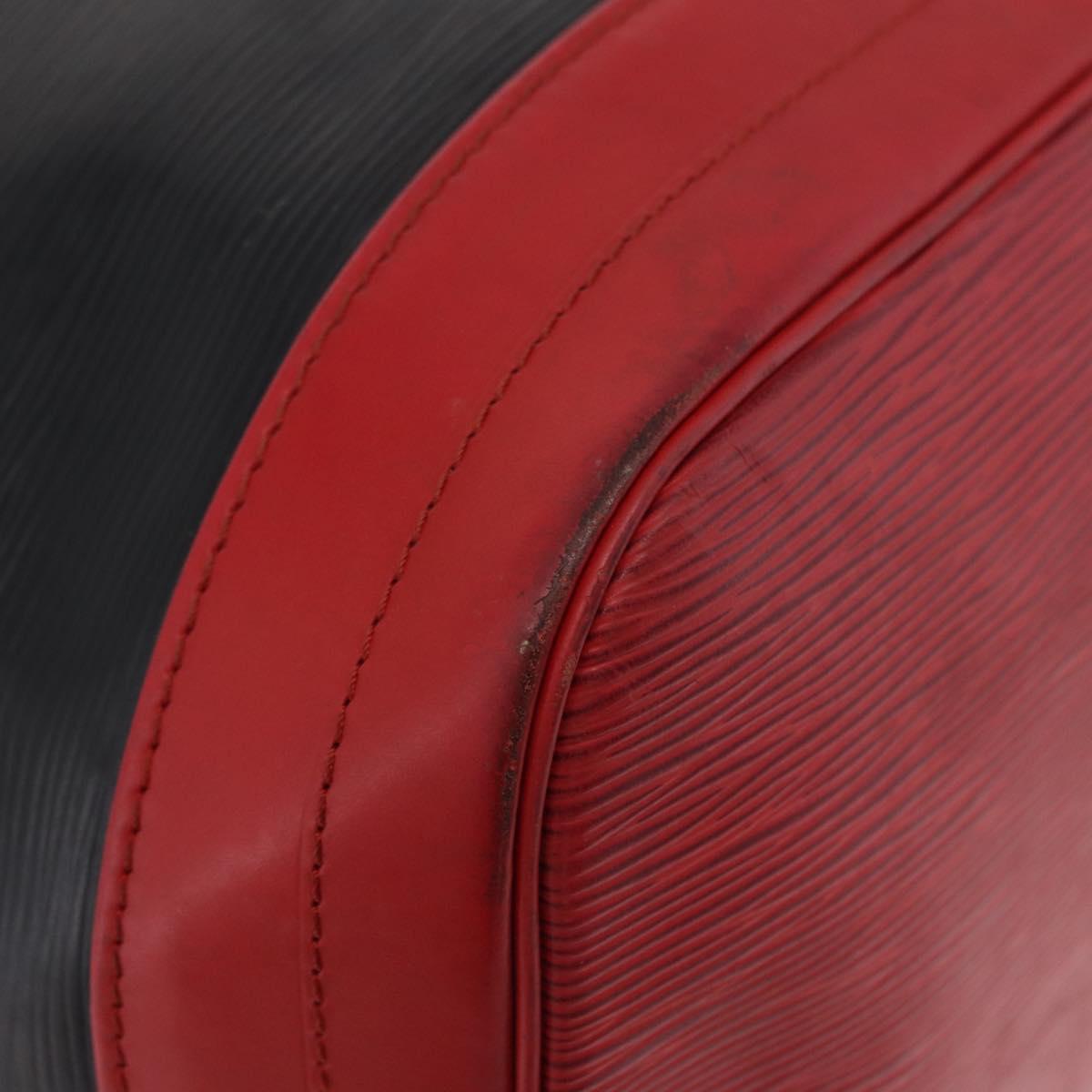 LOUIS VUITTON Epi Noe Shoulder Bag Black Red M44017 LV Auth 206624