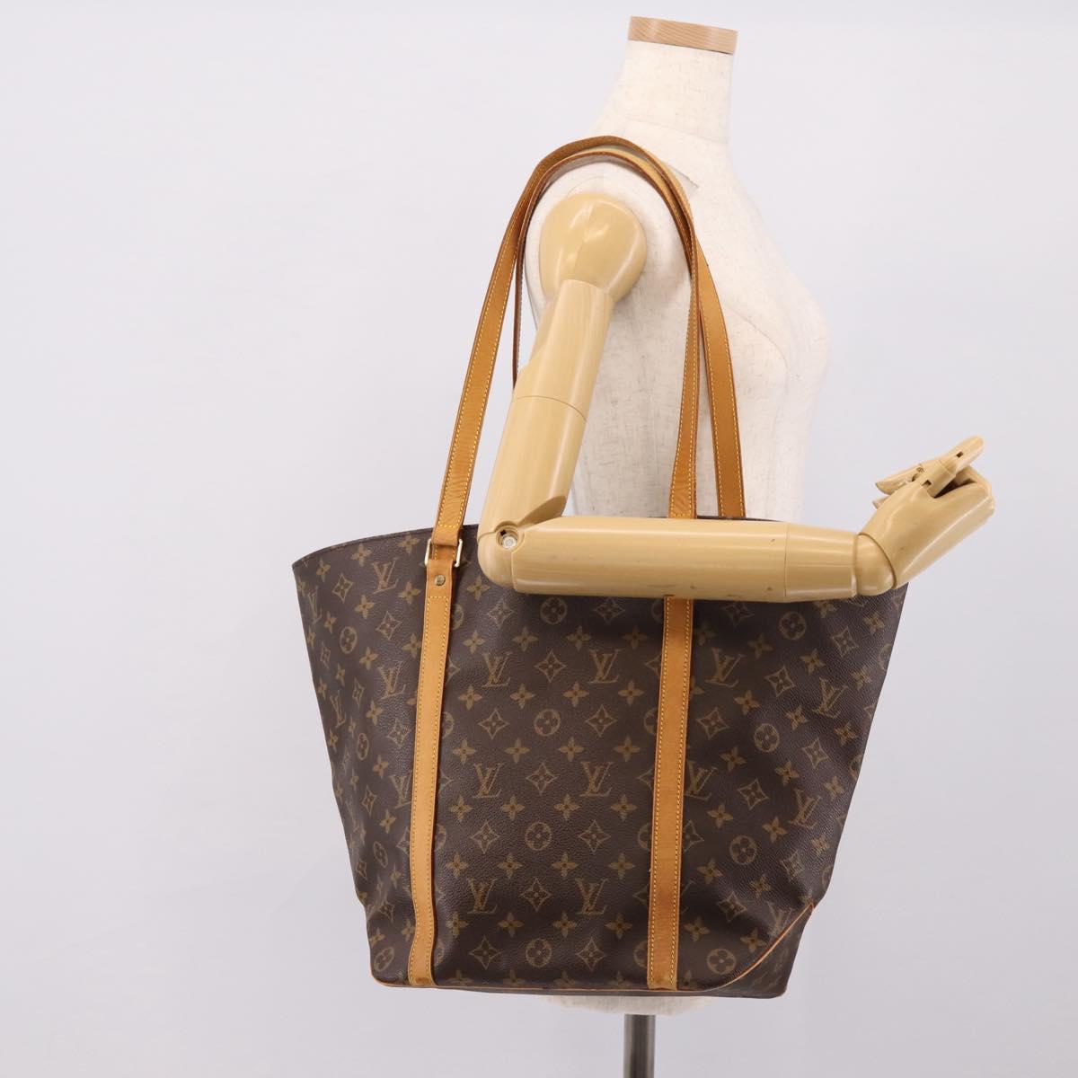 LOUIS VUITTON Monogram Sac Shopping Tote Bag M51108 LV Auth 206626