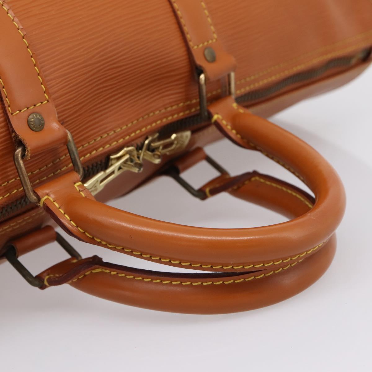 LOUIS VUITTON Epi Keepall 45 Boston Bag Zipangu Gold M42978 LV Auth 206629