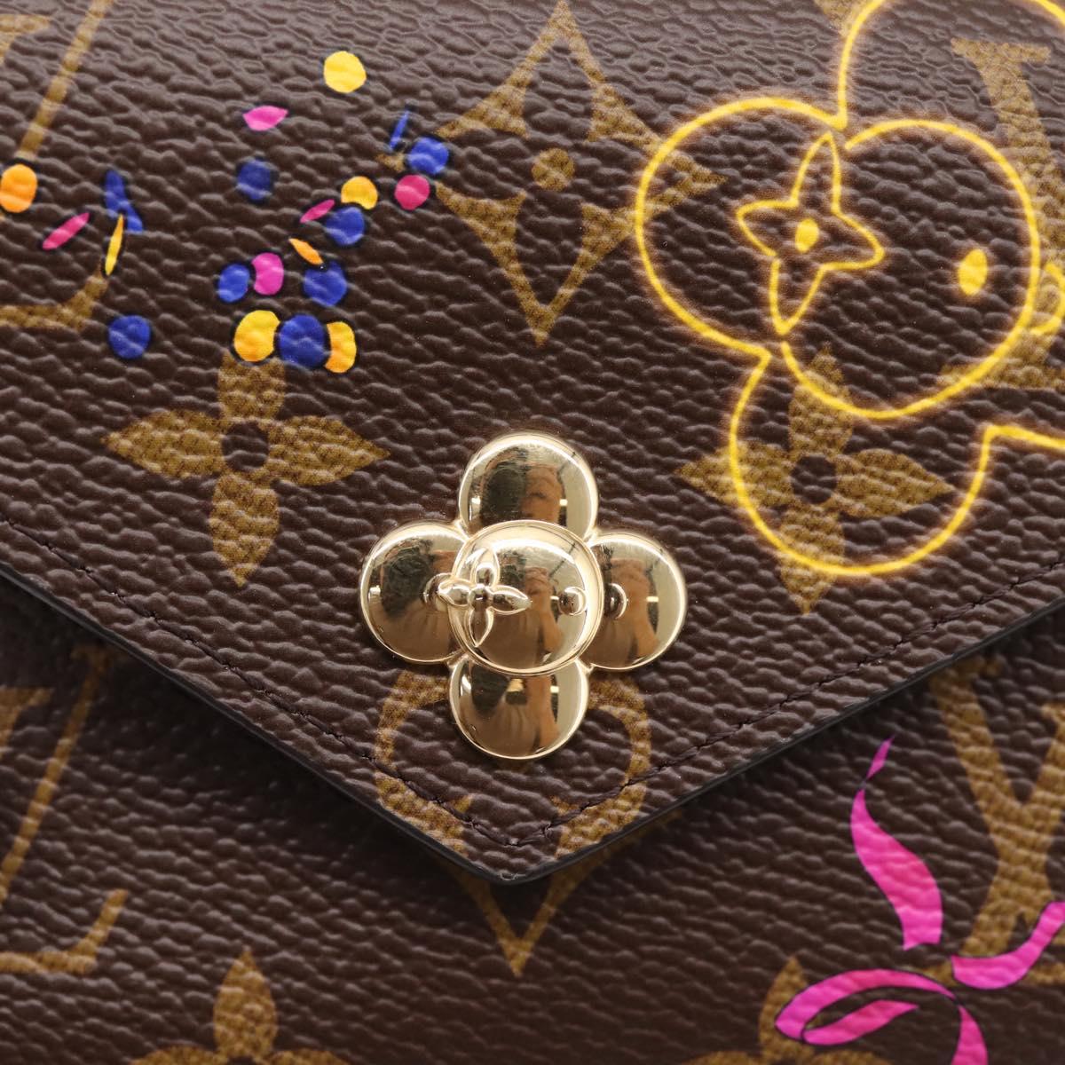 LOUIS VUITTON Monogram Vivienne Portefeuille Victorine M15337 LV Auth 206631SAM