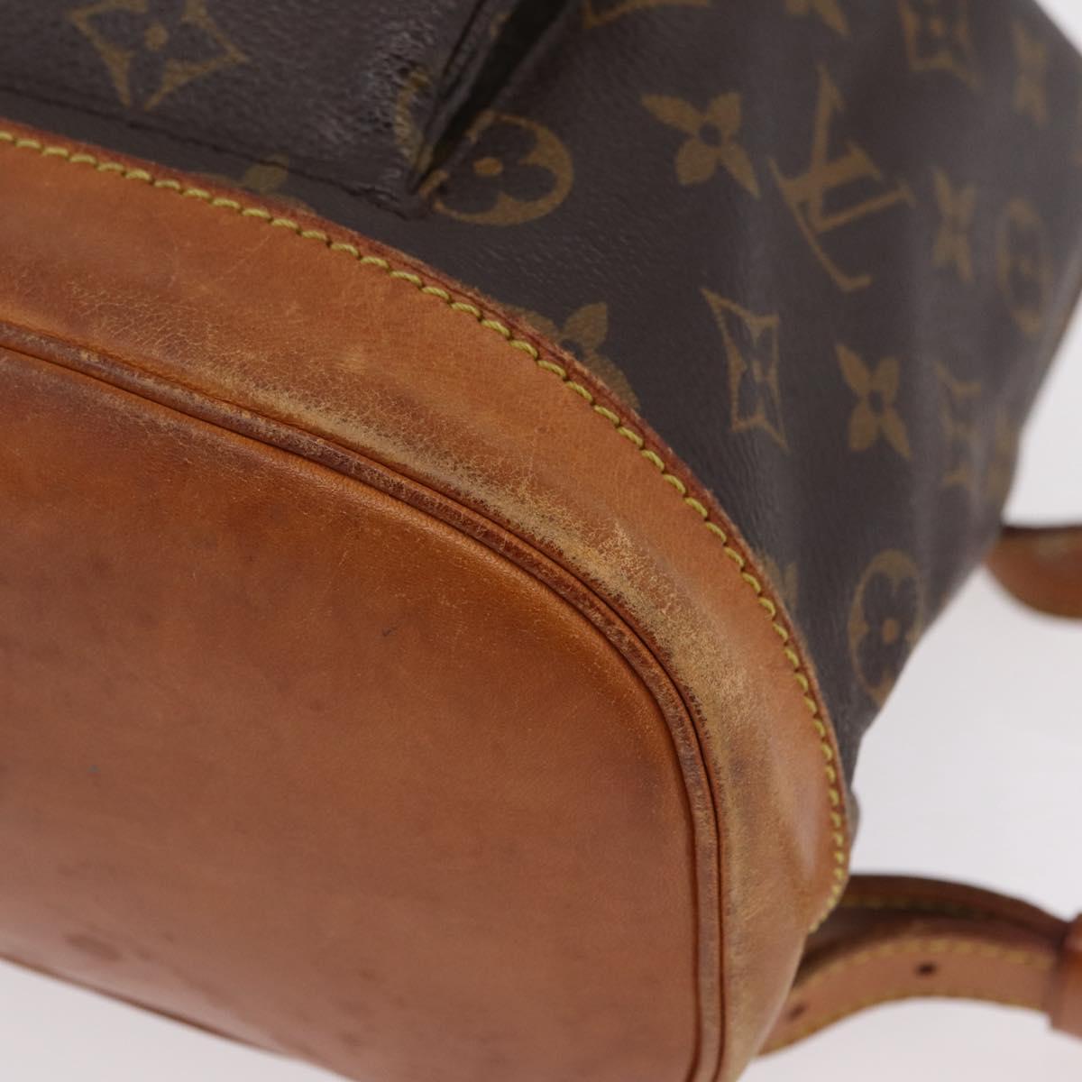 LOUIS VUITTON Monogram Montsouris MM Backpack M51136 LV Auth 206639