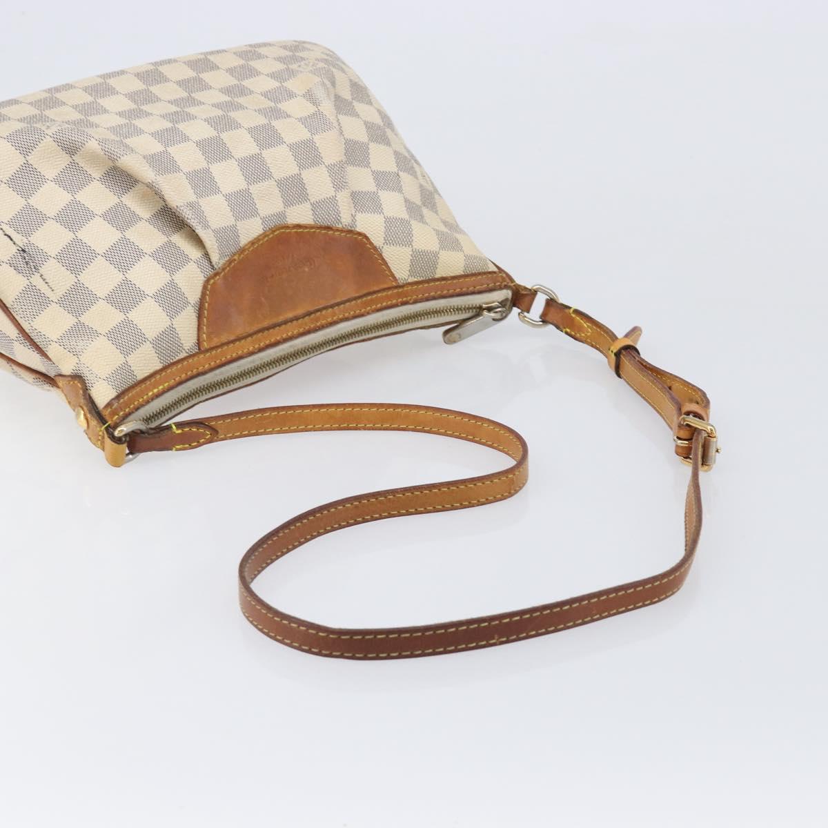 LOUIS VUITTON Damier Azur Siracusa PM Shoulder Bag N41113 LV Auth 206640