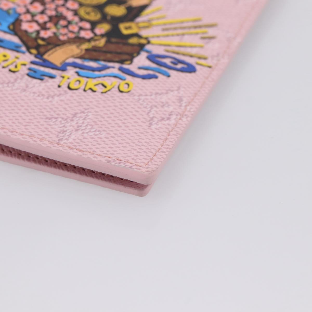 LOUIS VUITTON Monogram Organizer De Poch Card Case Pink M25968 LV Auth 206651SAM