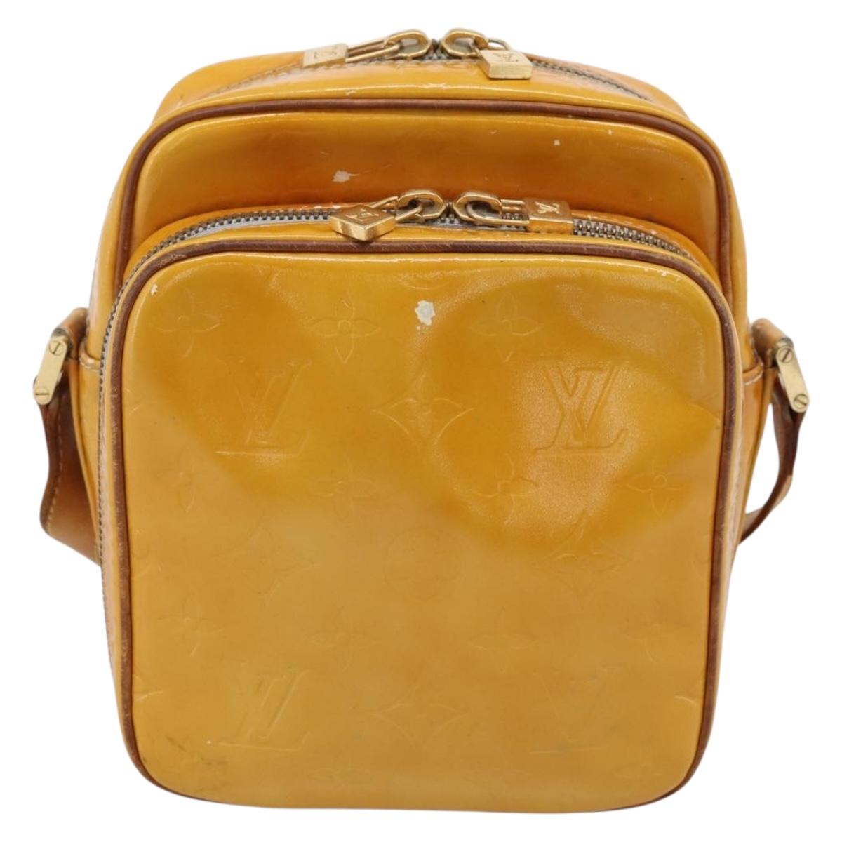 LOUIS VUITTON Monogram Vernis Wooster Shoulder Bag Gris M91036 LV Auth 206680
