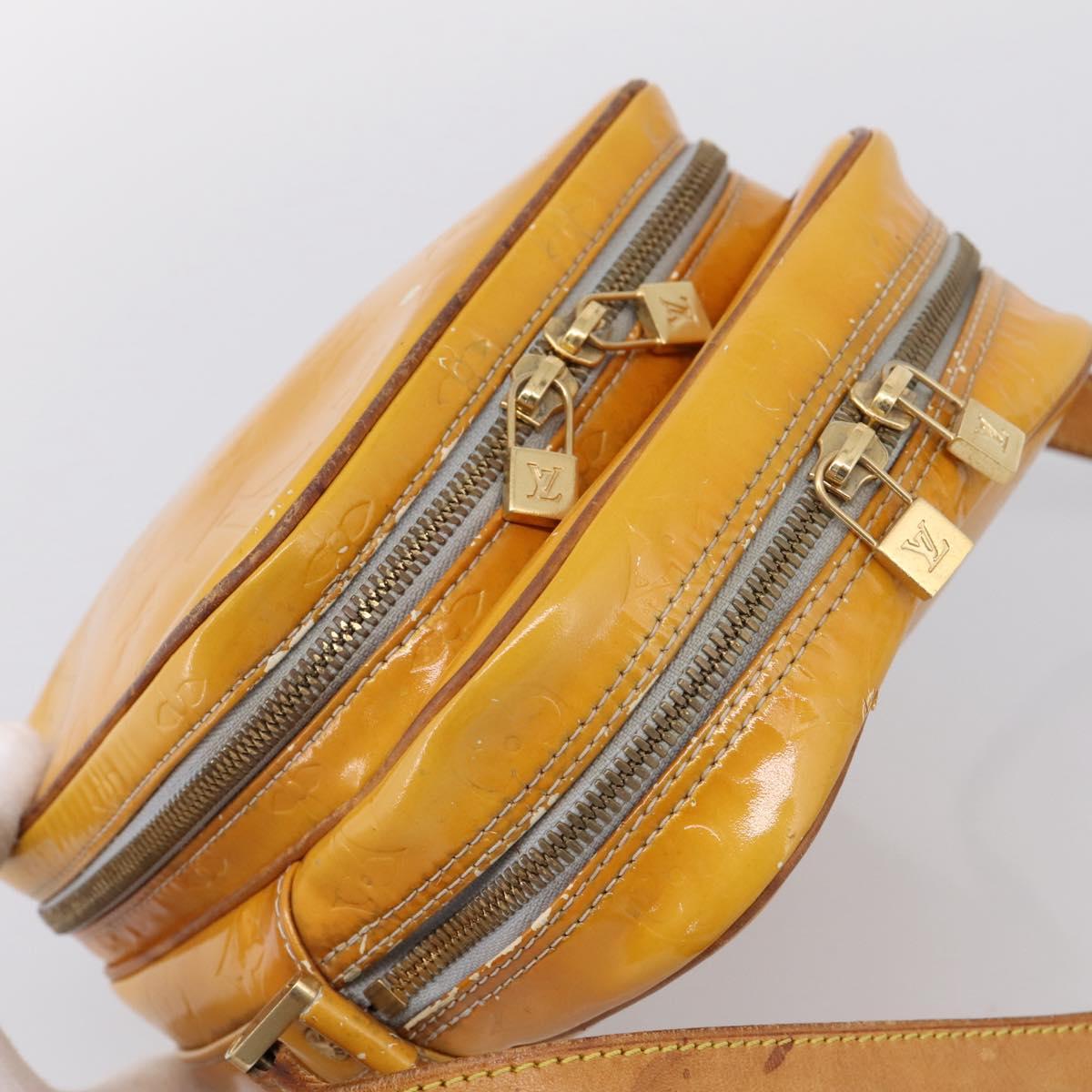 LOUIS VUITTON Monogram Vernis Wooster Shoulder Bag Gris M91036 LV Auth 206680
