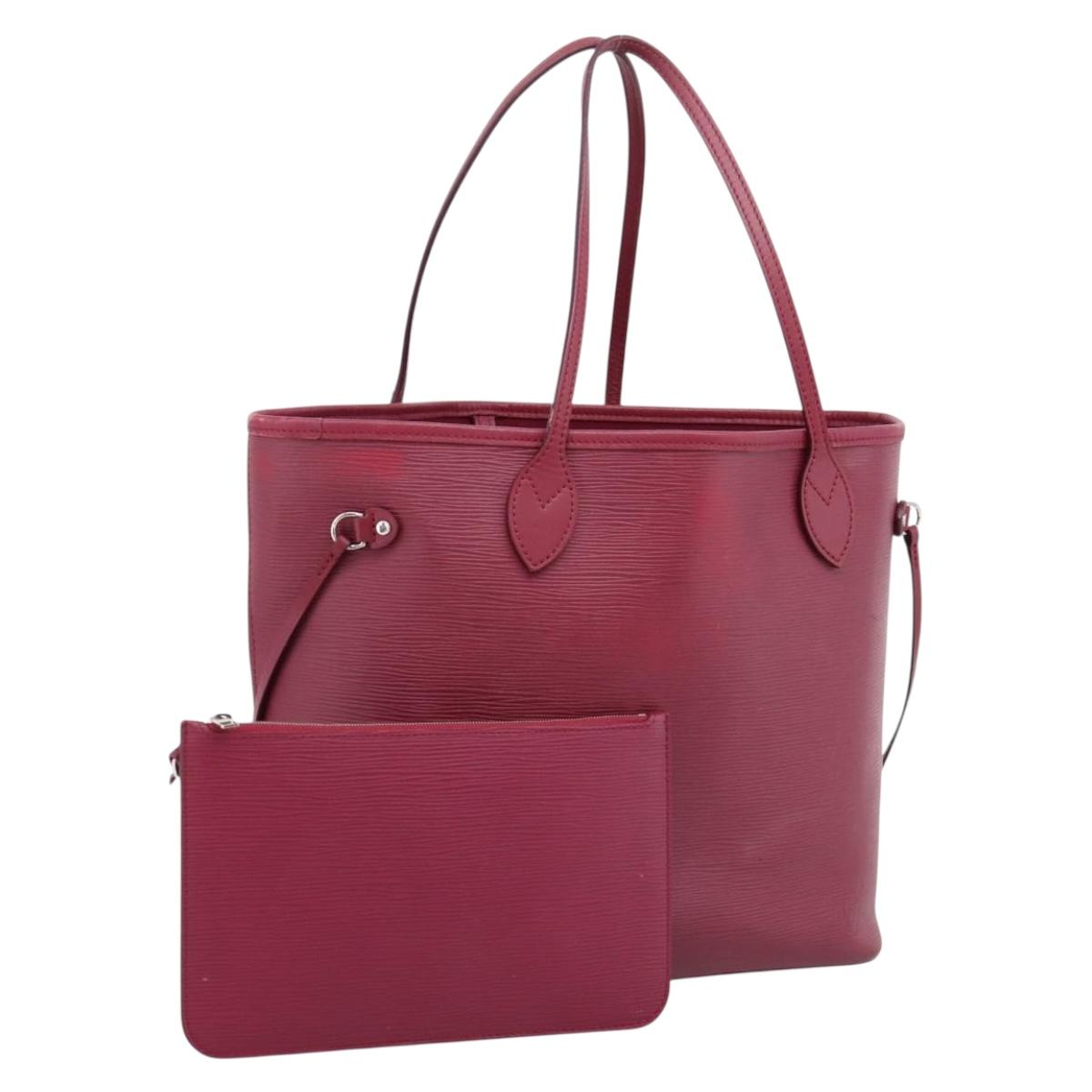 LOUIS VUITTON Epi Neverfull MM Tote Bag Grenard LV Auth 206685