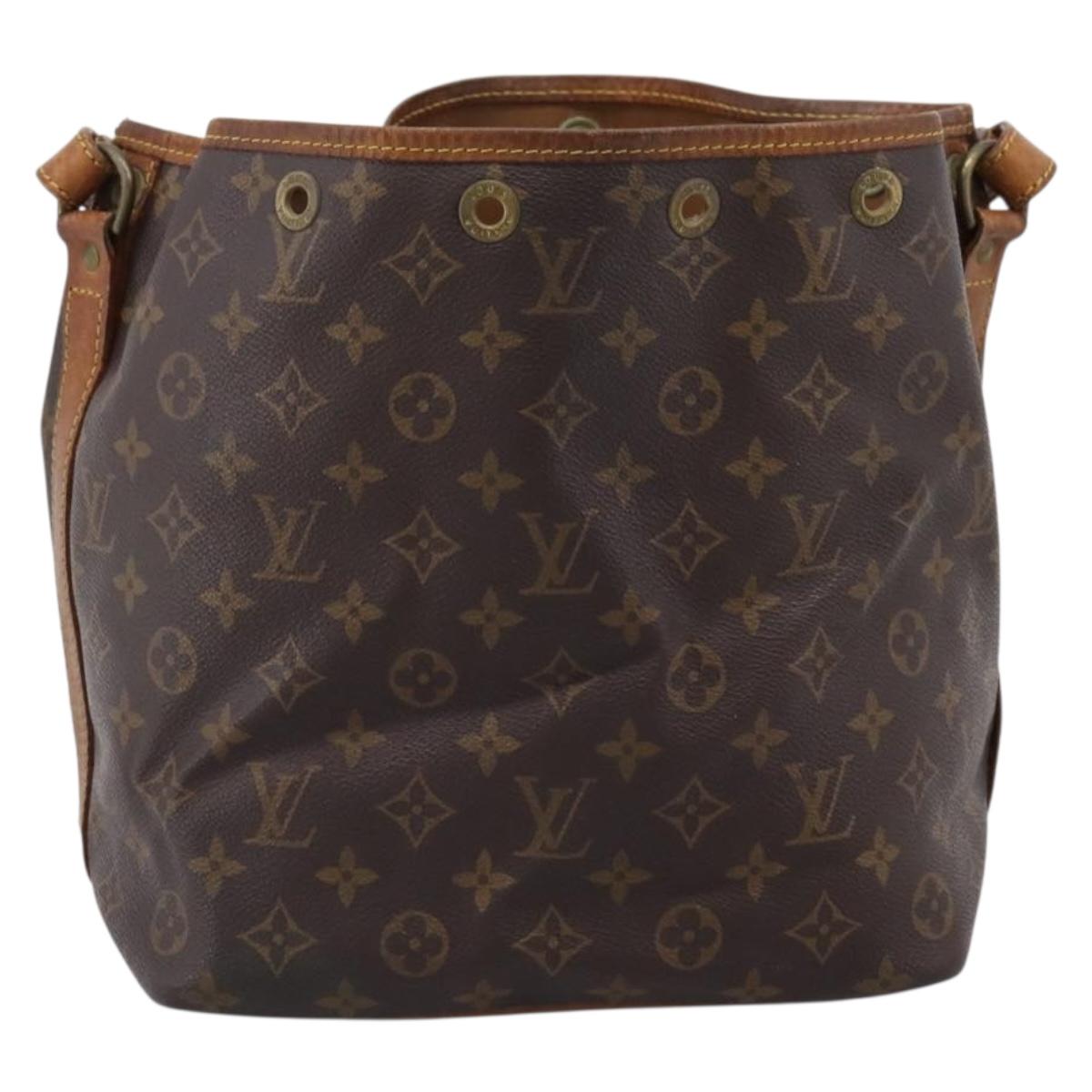 LOUIS VUITTON Monogram Petit Noe Shoulder Bag M42226 LV Auth 206692