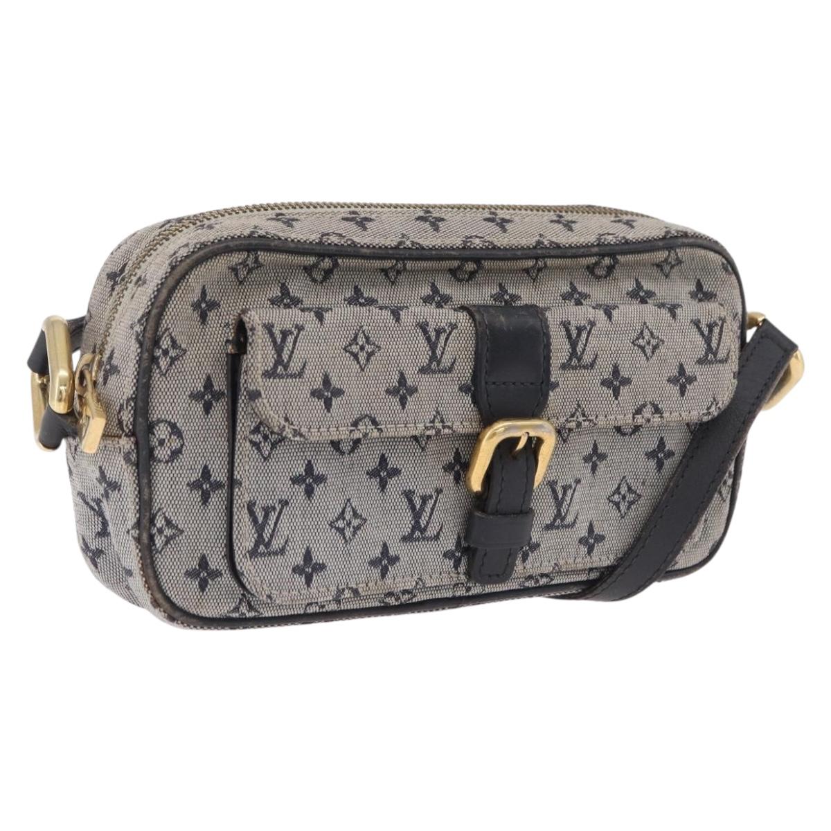 LOUIS VUITTON Monogram Mini Juliet MM Shoulder Bag Blue M92004 LV Auth 206699