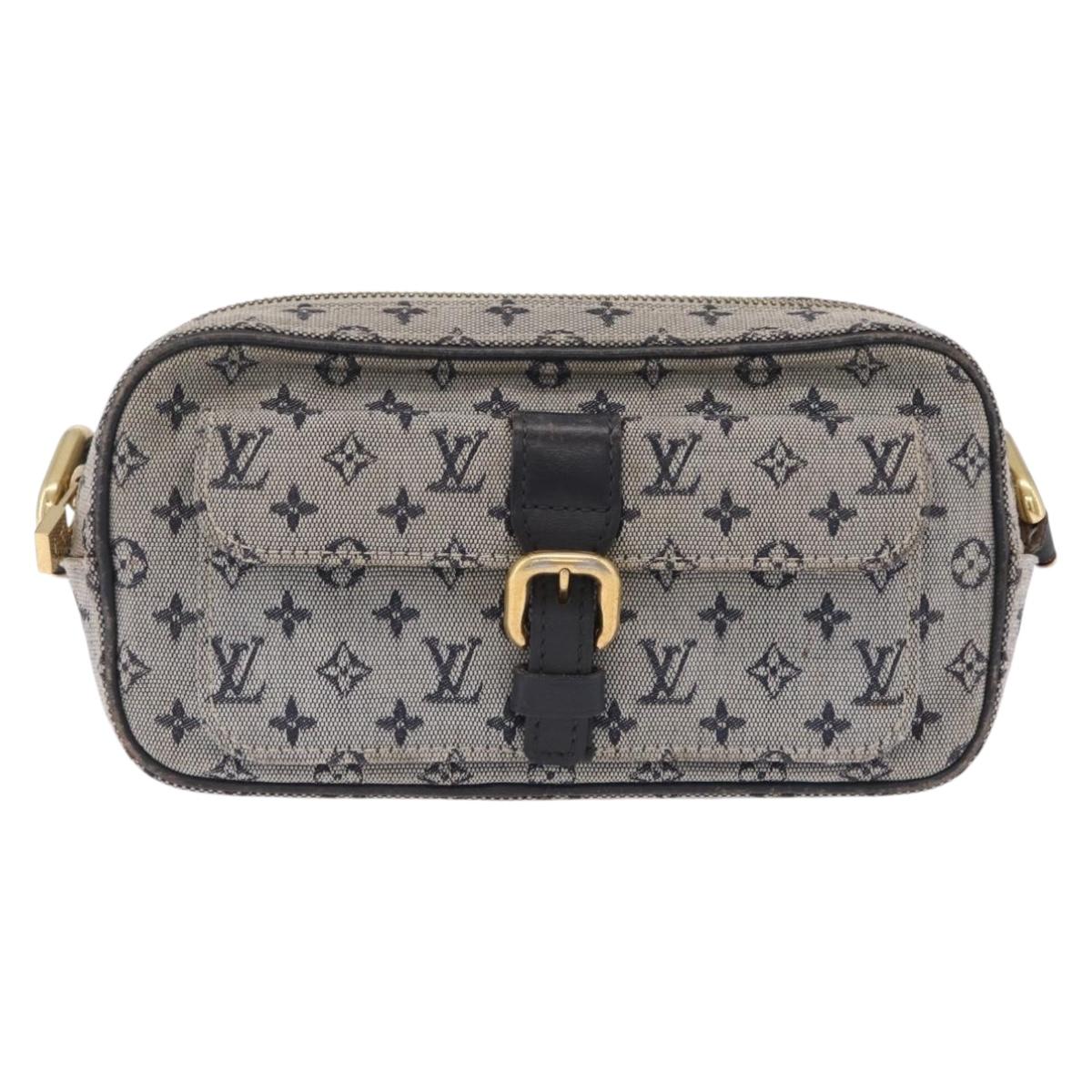LOUIS VUITTON Monogram Mini Juliet MM Shoulder Bag Blue M92004 LV Auth 206699