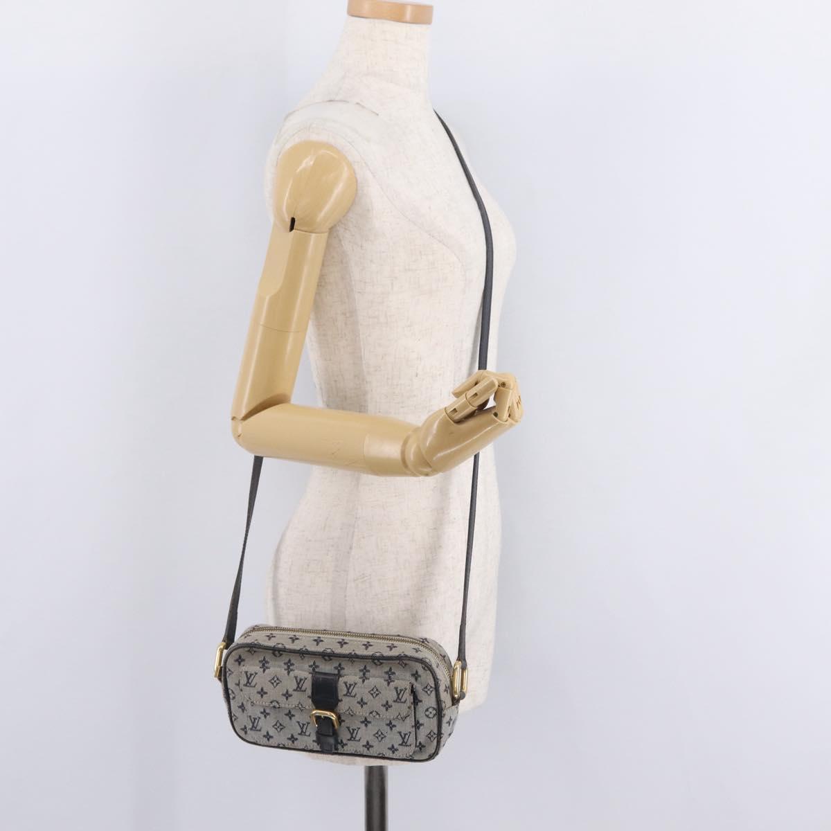 LOUIS VUITTON Monogram Mini Juliet MM Shoulder Bag Blue M92004 LV Auth 206699