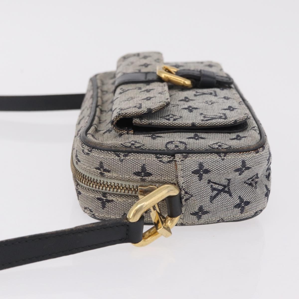 LOUIS VUITTON Monogram Mini Juliet MM Shoulder Bag Blue M92004 LV Auth 206699