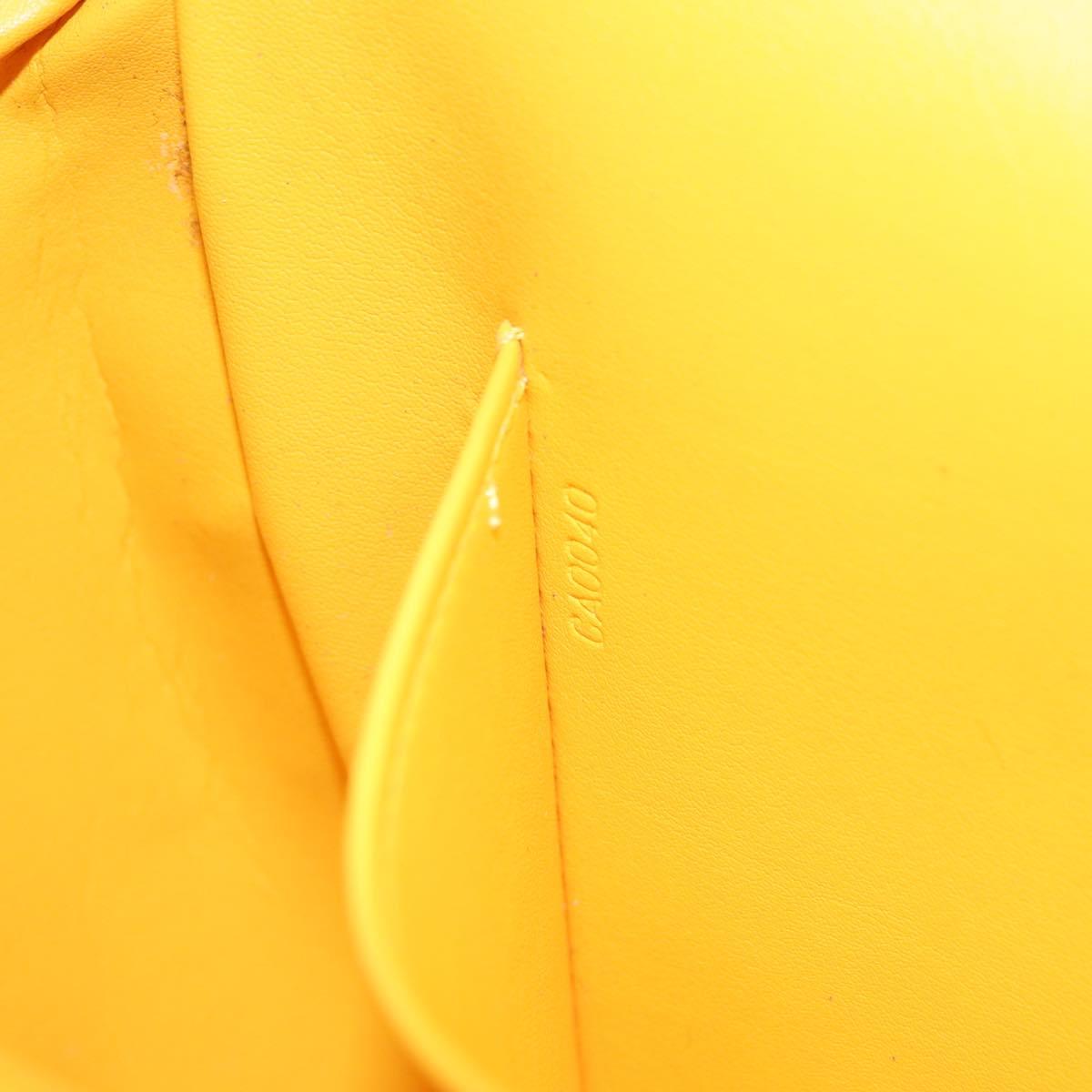 LOUIS VUITTON Monogram Vernis Thompson Street Bag Jaune M91123 LV Auth 206716