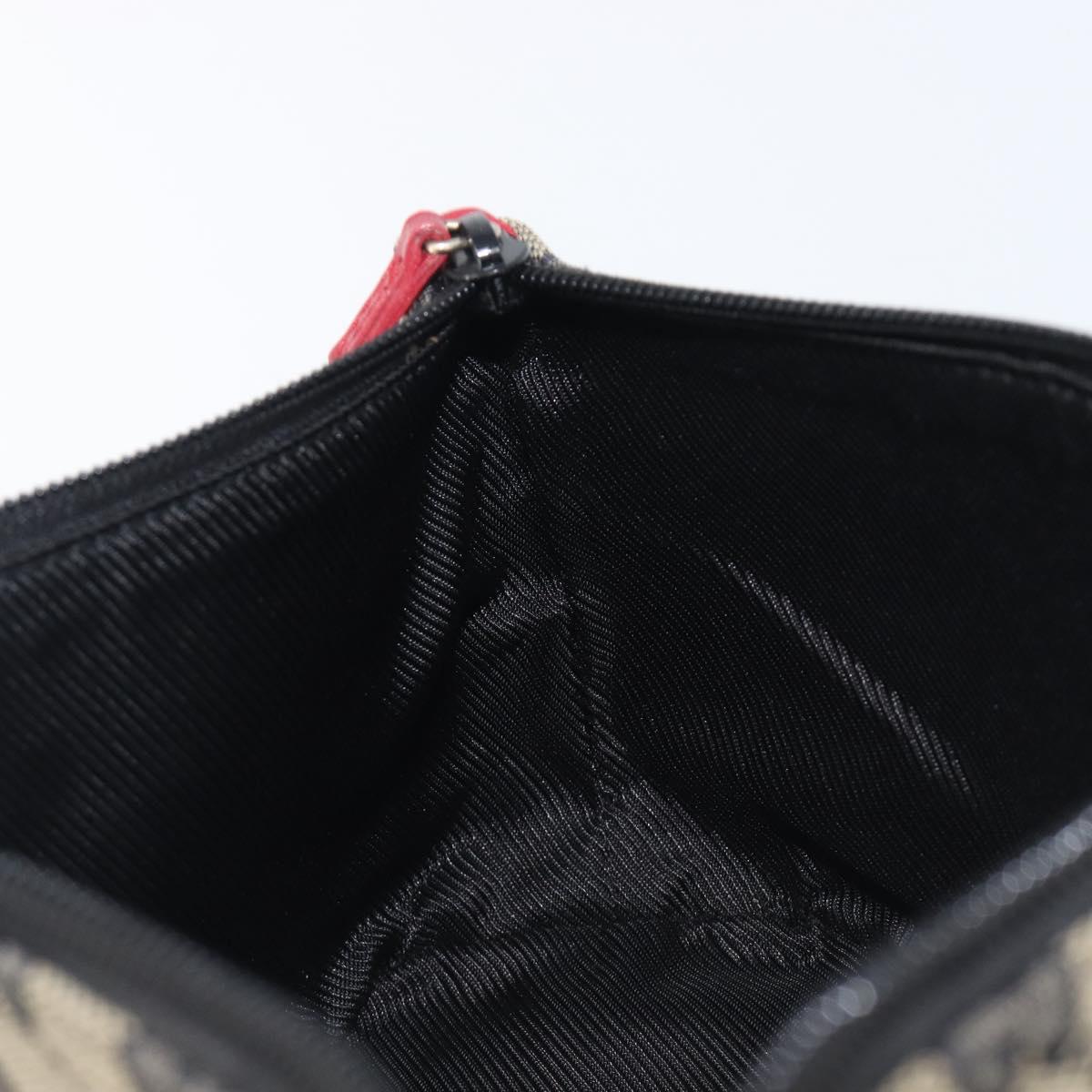 GUCCI GG Canvas Accessory Pouch Navy Gold 039 1103 Auth 206723A