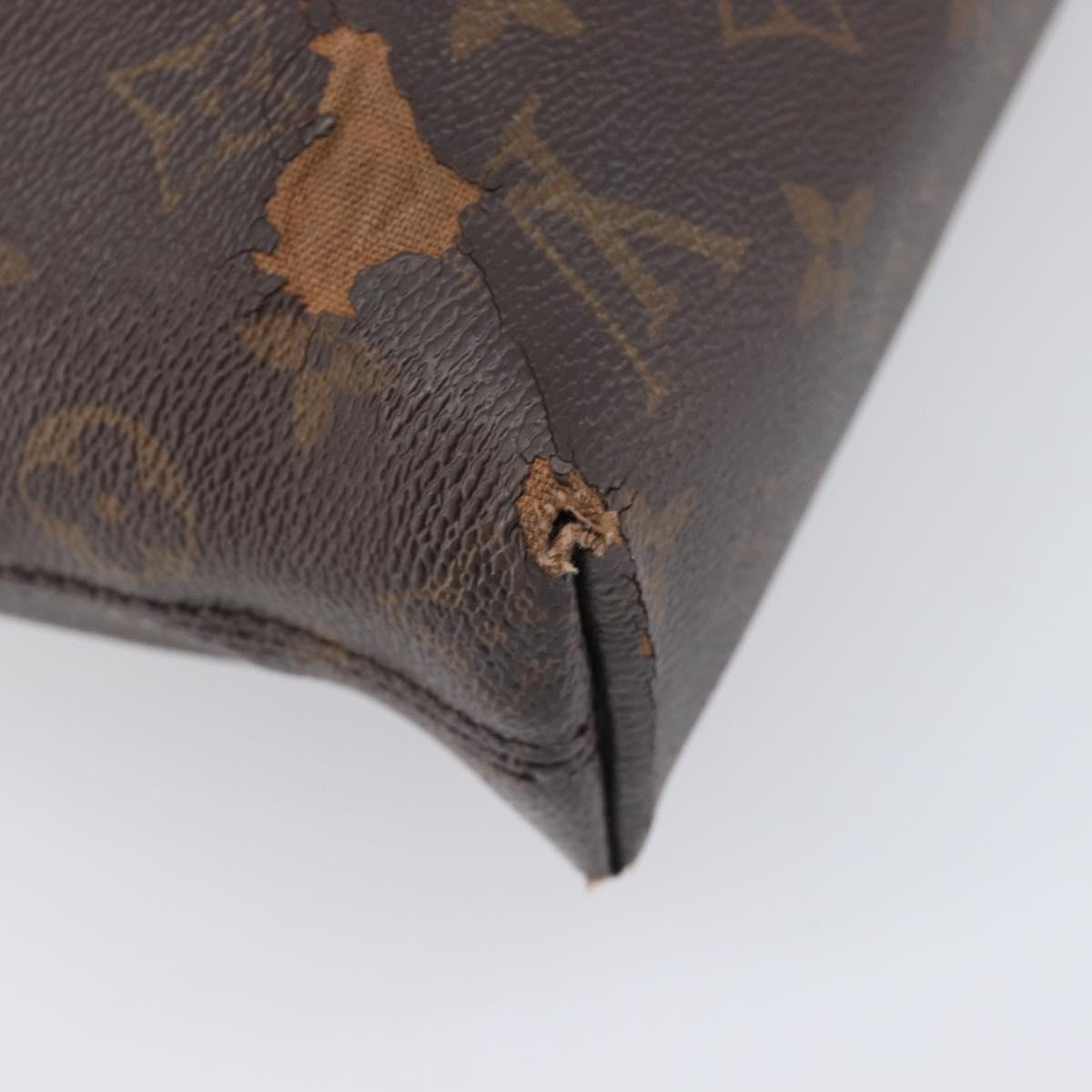 LOUIS VUITTON Monogram Macassar Porte DocumentsJules Black M54019 LV Auth 206772