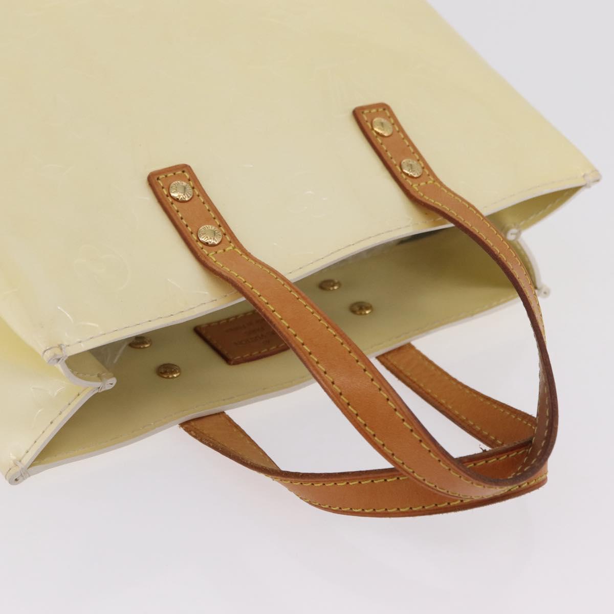 LOUIS VUITTON Monogram Vernis Reade PM Hand Bag Perle M91336 LV Auth 206781A