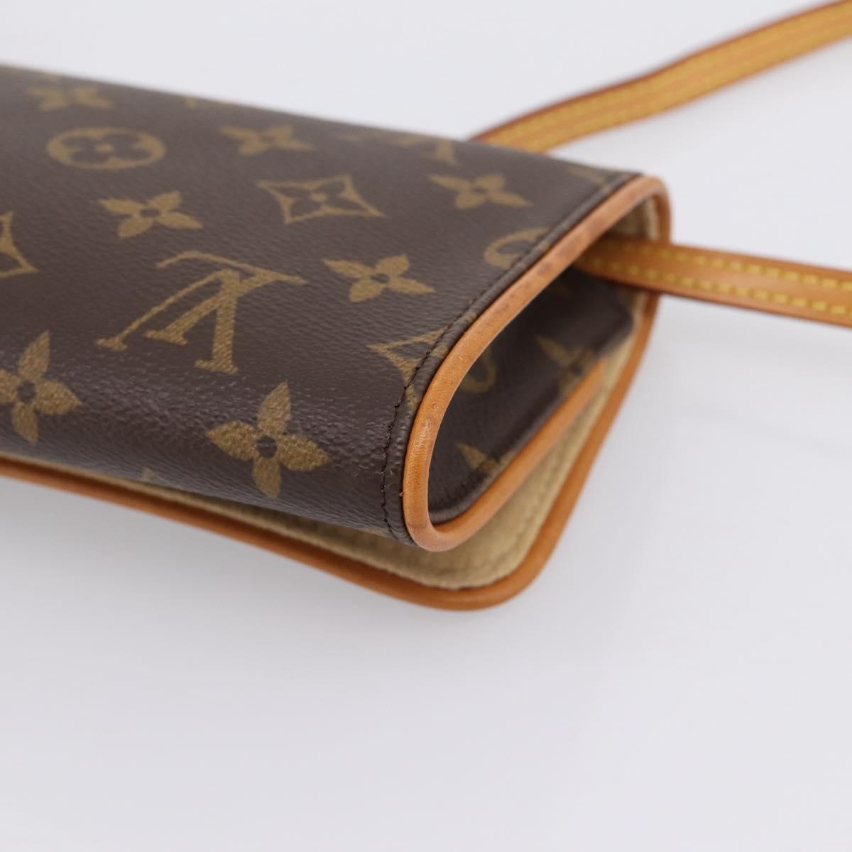 LOUIS VUITTON Monogram Pochette Twin GM Shoulder Bag M51852 LV Auth 206816V